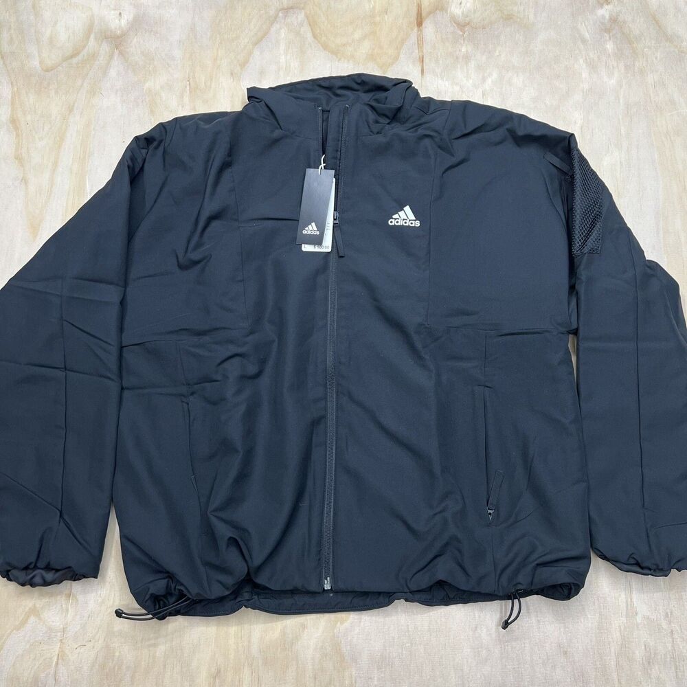 NEW Adidas Back-to-Sport Lined Insulation Zip Up Winter Jacket LG DZ1439